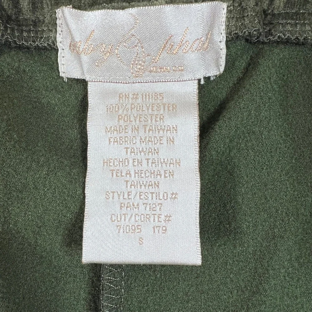 Baby Phat Women's Size S Green Velour Track Pants Athletic Flare Pants VTG NWT